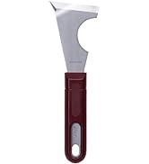 ALLEX Curved Paint Scraper Tool 2.5" Pole and Round Metal, Heavy Duty Full Tang, Sharp Japanese S...