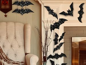 3D Halloween Hanging Bats Decoration