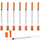 30G 1cc 1/2 Inch (13mm) Syringe, Individually Wrapped, Pack of 20