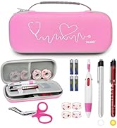 Scian 13 pcs Stethoscope Case Kit, Portable Stethoscope Case Included Medical Scissor, Penlights,...