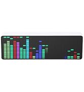 Xiuganpo LED Music Spectrum Display, 5V USB RGB Colorful Audio Spectrum Analyzer with 20 Dynamic ...