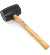 GreatNeck RM16 Rubber Mallet, 16 Oz. Rubber Hammer, Mallet with Hardwood Handle, Surface-Safe for...