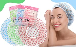 Waterproof EVA Plastic Shower Cap