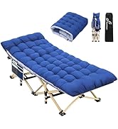 Sportneer Camping Cot: 1200D Double Layer Oxford Camping Cots for Adults - Heavy-Duty Foldable Co...