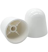 Stinky John's Tall Toilet Bolt Caps - Universal Fit with a Round Top - White Caps (2)