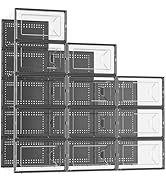 Kuject Large Crystal Clear Shoe Storage Box, Stackable Shoe Organizer for Closet, Space Saving Sn...