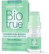 Biotrue Hydration Boost Eye Drops, Preservative Free, Soft Contact Lens Friendly for Irritated an...