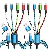 Travle USB A/C 4 in 2 Charging Cords,Dual Type C Mulit Charging Cable, Universal Charging Cables ...