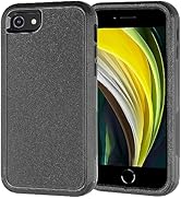 X-belmox Heavy Duty Case for iPhone SE 2022 (3rd Gen), iPhone SE 2020 (2nd gen) Case, 3 in 1 [Sho...