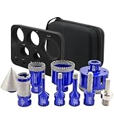SHDIATOOL Diamond Drill Core Bits Kit Hole Saw Sets Diamond Drill Mould Guide for Drilling Porcel...