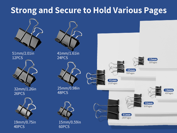 Metal Paper Binder Clips