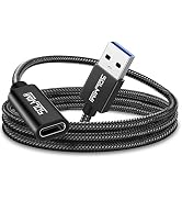 SOLMIMI USB C Female to USB Male Adapter 4FT(1.2M), Upgraded Type C to USB 3.0 Male Adapter with ...