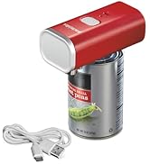 Proctor Silex Automatic Electric Can Opener, Hands Free Cordless Operation & USB Rechargeable, Se...