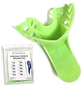 Dental Impression Trays Anterior Lower - Autoclavable Perforated Impression Tray Set - Size Numbe...