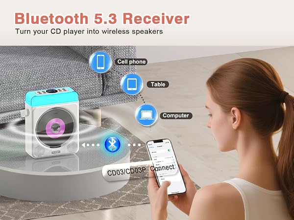 portable cd player with speakers