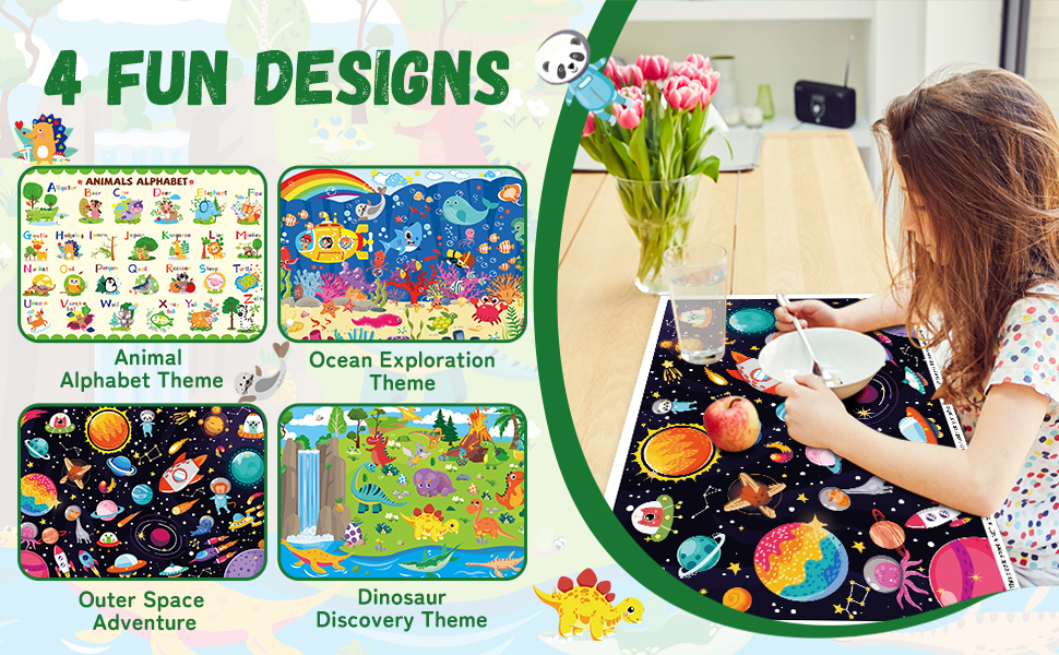 disposable placemats for baby