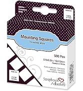 3L Permanent Mounting Squares, 1/2-Inch x 1/2-Inch, 500pk, White