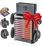 Skywin Game Storage Tower for Nintendo Switch (Black) - Nintendo Switch Game Holder Game Disk Rac...