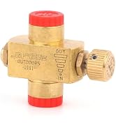 Hamans Outdoor Camping Gas Refill Adapter Brass Multi-Function Fuel Canister Transfer Valve for I...