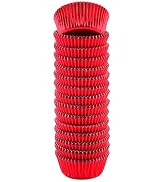 red foil baking cups mini
