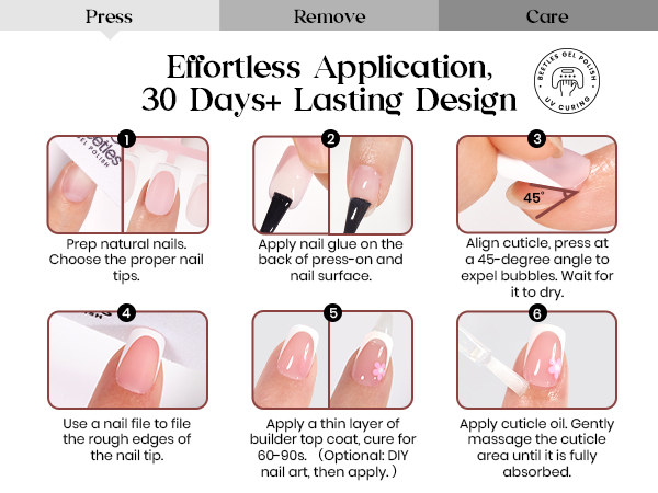 Beetles Press On Nails Kit