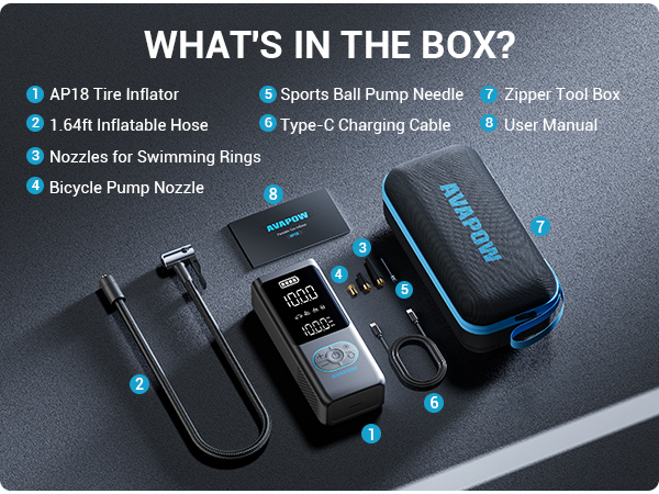 Tire Inflator Portable Air Compressor