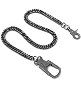 Ahiller Punk Biker Wallet Chain for Men Women, Heavy Duty Stainless Steel Pants Chain with Double...