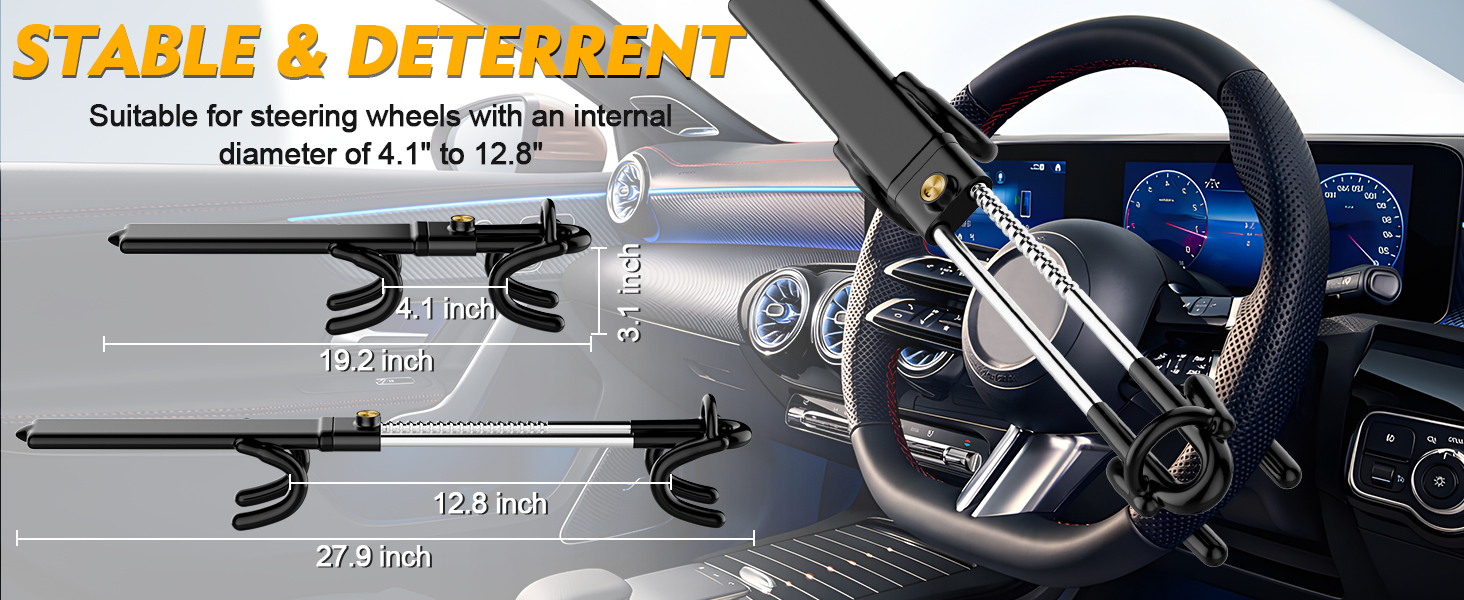 steering wheel lock for car car lock for steering wheel steering wheel lock anti-theft device