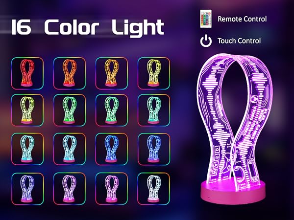 CoolGift Mart Light Up 16 Colors Headphone Stand