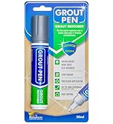 Grout Pen Grey Tile Paint Marker: Waterproof Grout Paint, Tile Grout Colorant and Sealer Pen - Gr...