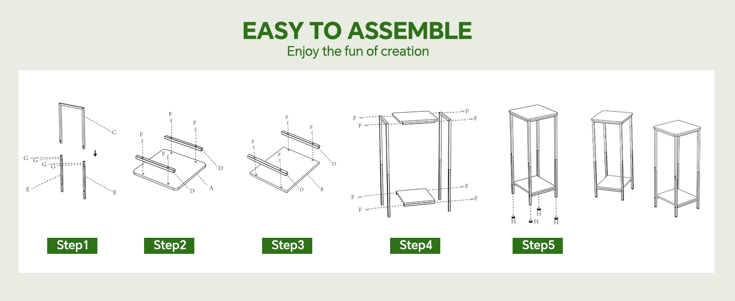 Metal plant stand