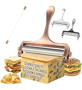 TOPULORS Cheese Slicer - Cheese Cutter - Stainless Steel Wire Cheese Slicer for Mozzarella, Chedd...