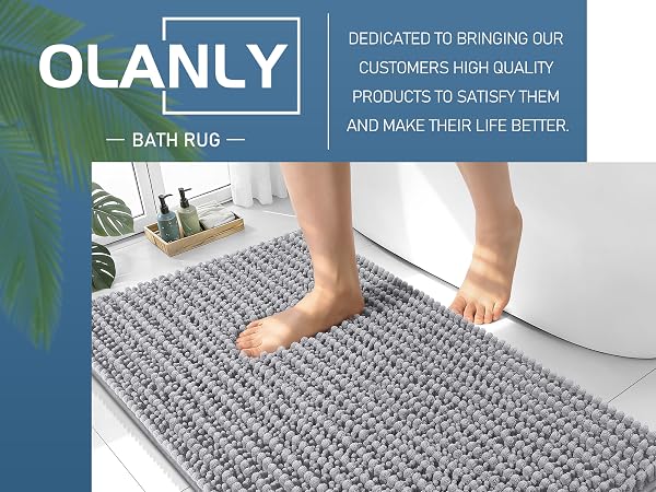 OLANLY Bathroom Rug Mat