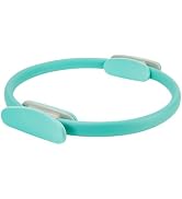 Pilates Ring 15 Inch Magic Circle Ring, Dual Padded Handles Pilates Rings Circle, Adjustable Yoga...