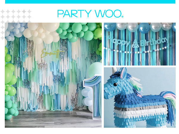 Blue Crepe Paper