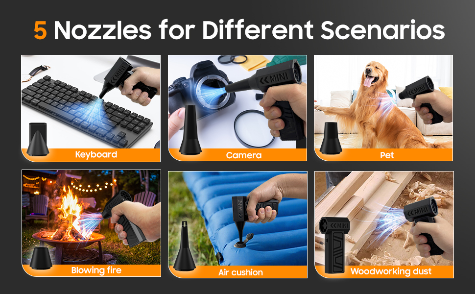 Dust Blower for Computer, Keyboard, House and Car