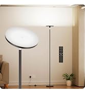 Nukanu Dimmable Floor Lamp with Remote,Floor Lamps for Living Room Bedroom Office,Adjustable Brig...
