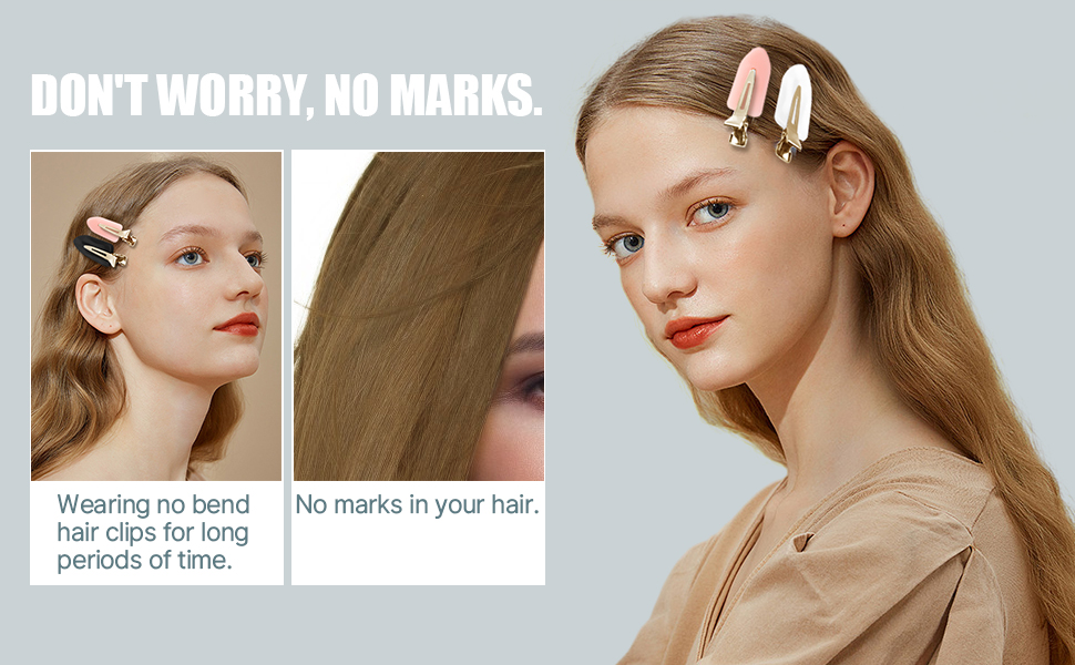 no mark hair clips