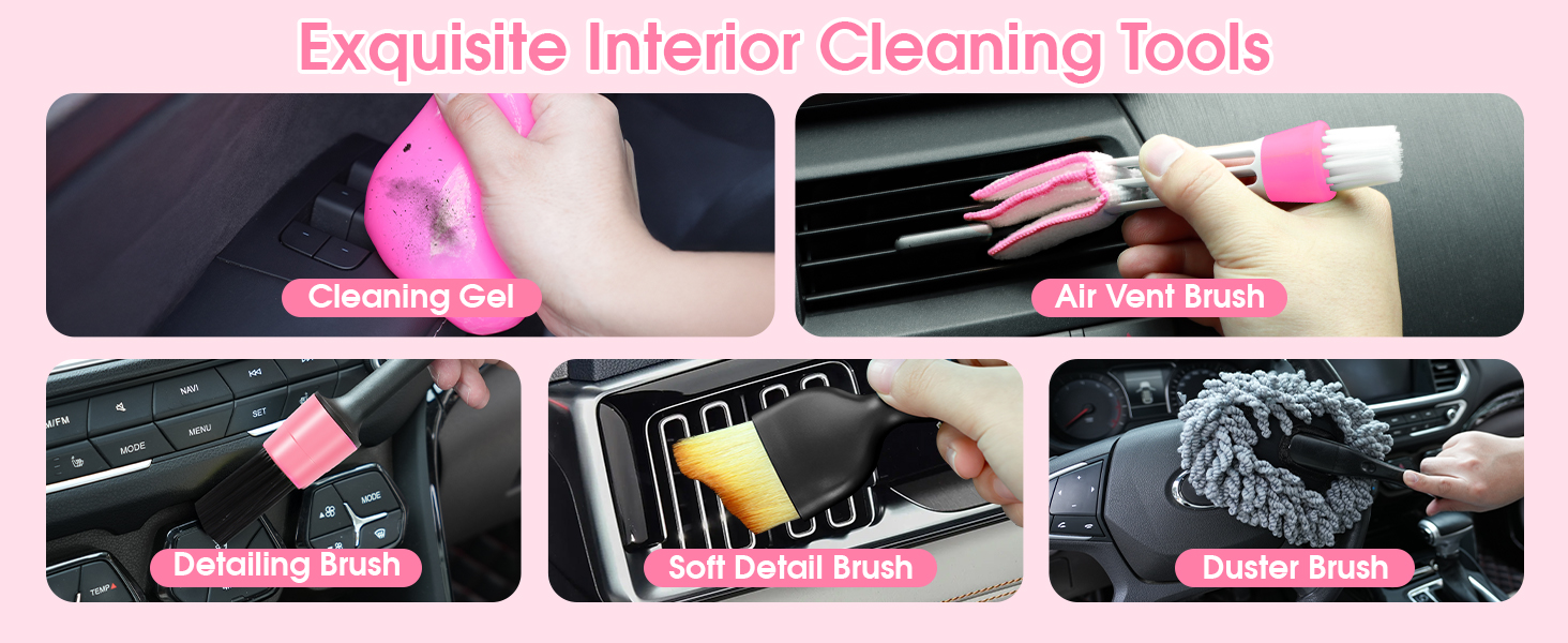 Exquisite interior cleaning tools