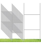 Goaste 30 Pack H Frame Yard Sign Stakes, 16.5" x 7" Metal Wire Stake, Heavy Duty Lawn Sign Stakes...
