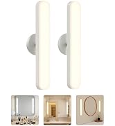 Set of 2 Wireless Vanity Makeup Lights for Mirror, Rechargeable LED Stick On Light Bar for Bathro...