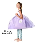 40 inch folded tutu carrier dance recital bag ballet garment bag for girls lavender lilac purple