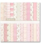 MXCOIRTP Scrapbook Paper 12x12 IN, 24 Sheets/24 Designs Double-Sided Textured Decorative Craft Pa...