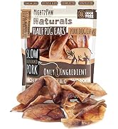 Mighty Paw Half Pig Ears for Dogs | All Natural Dog Treats. Single Ingredient Pig Ear Dog Treats....