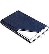 Padike Business Card Holder, PU Leather & Stainless Steel Multi Card Case for Men & Women, Name C...