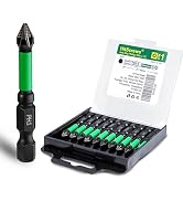 HitScrews PH1 Anti-Slip Screwdriver Bits - 2" Phillips Impact Driver Bits #1, 2025 New Laser-Etch...