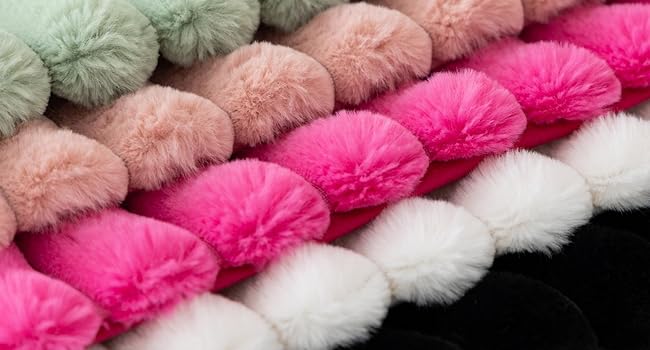 The package contains two faux fur plush pillow cases.