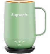 Supsonic - 16oz Self Heating Coffee Mug, Smart Heated Coffee Mug Faster Direct-Contact Heating Up...