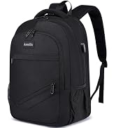 Asenlin Travel Laptop Backpack for Women & Men,Water Resistant Business Slim Sturdy Laptops Backp...