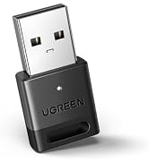 UGREEN USB Bluetooth 5.3 Adapter for PC, Plug & Play for Windows 11/10/8.1, Bluetooth Receiver & ...